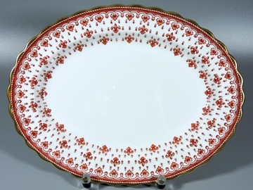 Королевское блюдо Fleur De Lys Red Spode