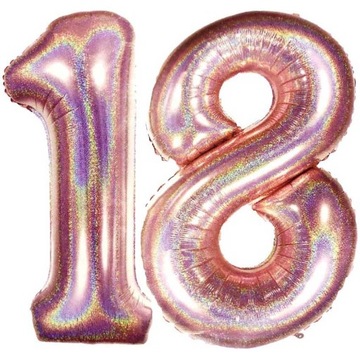 Свеча-номер 18 лет РОЗОВОЕ ЗОЛОТО для торта