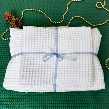 Комплект килт+полотенце для сауны Wafel White L
