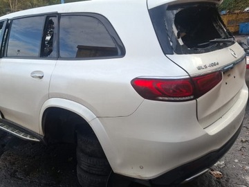 фото thumb №1, Mercedes gls x167 чверть крило зад ліва біла запчастини дах двері кришка