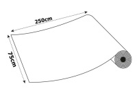 Крытый венецианский зеркало статические окна пленка рулон 75x250cm DIY