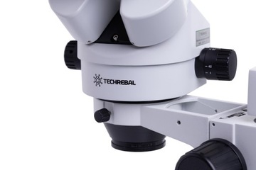 ТРИНОКУЛЯРНЫЙ СТЕРЕОСКОПИЧЕСКИЙ МИКРОСКОП 7-45x TECHREBAL 10HW РУЧНОЙ КРАН