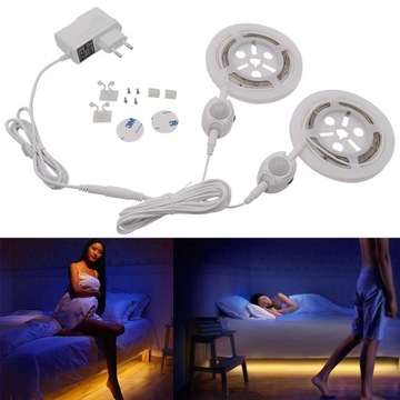 TAŚMA LED CZUJNIK RUCHU PIR POD MEBLE 2x 1,5m = 3m