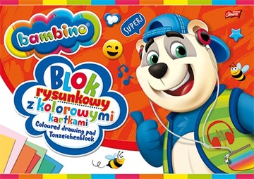 Красочный рисунок БЛОК А4 16 листов BAMBINO