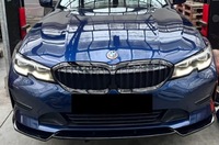 фото thumb №11, Накладка бампера обычного сплиттер чёрный bmw g20 g21 przedlift 2019-2022