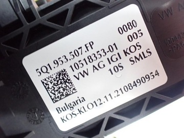 фото thumb №9, Кермовий/підкермовий перемикач стрічка eu vw caddy 2k 2k7 v 22r