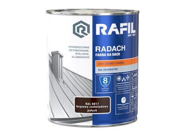 Краска для крыши Radach Gloss Brown 0,75л RAFIL