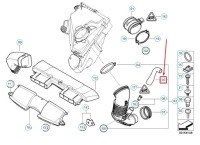 Bmw 3 e90 пабтрубок  расходомер hot-film 13717804171 7804171 oem Оригинал, фото thumb