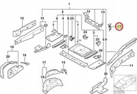 фото thumb №2, Лист кронштейн рамы боковой задняя mini r50 r53 r56
