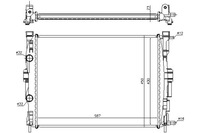 фото thumb №2, Nissens радиатор двигателя renault grand scenic ii