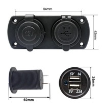 фото thumb №16, Панель do надстройка зарядное устройство 2x usb 3,1a + разъём прикуривателя автомобильные