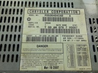 Радиопроигрыватель радио заводской p05064042ad chrysler voyager iv Оригинал, фото thumb
