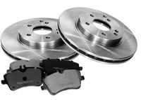 фото thumb №1, Тормозные диски x2 + тормозные колодки перед mercedes klasa c w203 s203