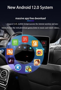 11,6-дюймовый монитор в подголовнике для Mercedes Benz S Class W222 с аудиосистемой Android 12.0