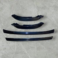 Renault clio 5 передній бампер розширювач 4шт чорний блискучий autovision Київ, фото thumb