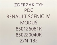 фото thumb №10, Новый org бампер задняя renault grand scenic iii 3 2009-2016 , pdc