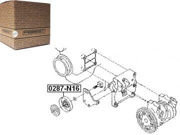 фото thumb №16, Ролик натяжна ремінь кондиціонера nissan almera