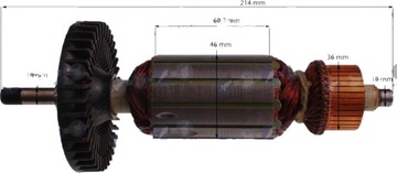 РОТОР GTooL ДЛЯ УГЛОВОЙ ШЛИФРОВОЧНОЙ МАШИНЫ BULGAR
