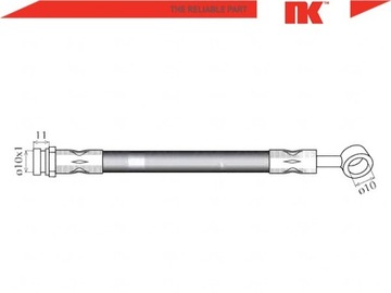 фото thumb №3, Шланг тормозной elast. hyundai зад i10 1,1-1,2