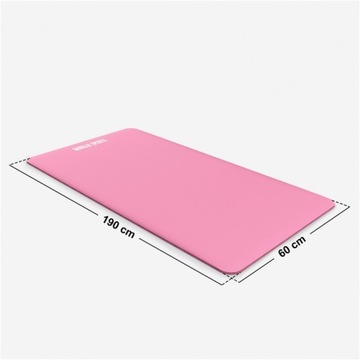 MATA joga FITNESS 190 x 60 x 1,5 cm kauczuk pianka