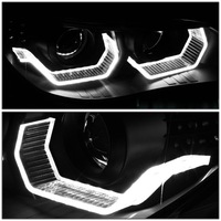 фото thumb №12, Bmw 5 e60 e61 03-07 лампи фари перед передні кільця led 3d чорний h7