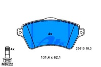 фото thumb №1, Ate гальмівні колодки гальмівні land rover freelander 2.5 v6