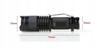 ТАКТИЧЕСКАЯ СВЕТОДИОДНАЯ ЛАМПА ZOOM МОЩНЫЙ CREE DIODE