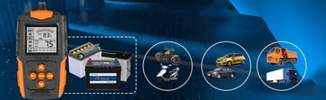 ЦИФРОВОЙ ТЕСТЕР АККУМУЛЯТОРОВ 12 В 24 В 3–200 Ач ЖК-дисплей 2,7 дюйма