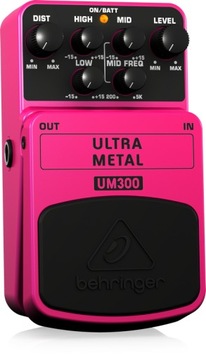 Гитарный эффект Behringer UM300 Ultra Metal + КАБЕЛЬ