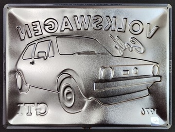 Вывеска VOLKSWAGEN GOLF I GTI 1976 30x40