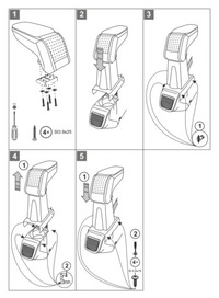 фото thumb №15, Подлокотник кожаный opel combo 2012-2017