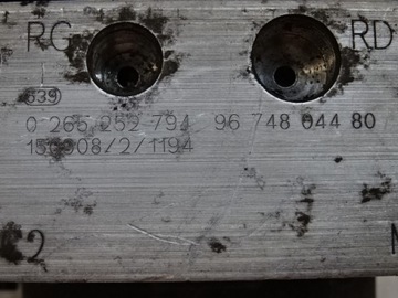 фото thumb №8, Citroen c5 iii x7 насос тормозная блок управления abs 0265252794 9674804480