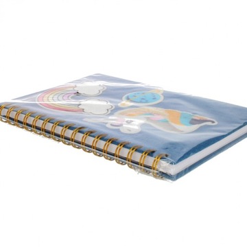 Джинсовый блокнот Unicorn Spiral Starpak 453590
