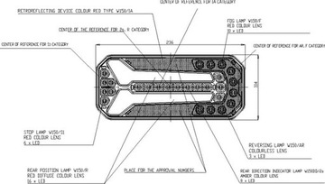 фото thumb №10, Лампа задня комбінована led, prostokątna, 12/24v kramp la40051