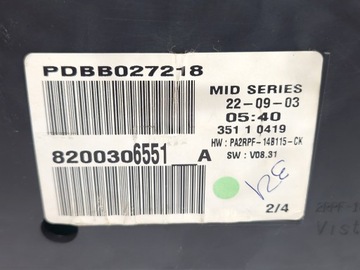 фото thumb №6, Renault megane 2 бензин - спидометр - 8200306551 a