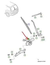 фото thumb №1, Двигун двірники задній ford galaxy mk1 1994-00