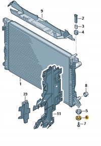 Нижние кронштейн радиатора audi a4 a5 a6 a7 a8 q5 Доставка, фото thumb