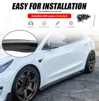 фото thumb №4, Карбон спойлеры накладки порог накладки pod пороги tesla model 3 2017-2023