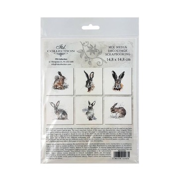 Papier ryżowy zestaw RSM005 - zające, króliki