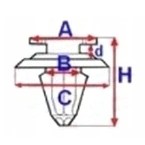 фото thumb №3, 10x клипса накладки renault trafic nissan primastar