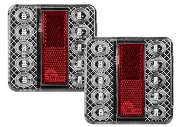 фото thumb №1, Комплект 2 szt лампа причепи задня 14 led світла 12v 4-функціональна малий