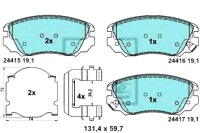 фото thumb №1, Ate тормозные колодки тормозные керамические chevrolet malibu g