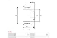 фото thumb №4, As-pl шків генератора brand new генератор pulley