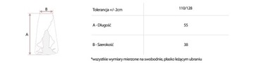 SPÓDNICZKA DO BALETU TAŃCA WIĄZANA RÓŻOWA 110/128