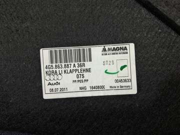 фото thumb №6, Audi a6 c7 sedan оббивка обшивки багажника 2 szt 4g5863887a 4g5863888a