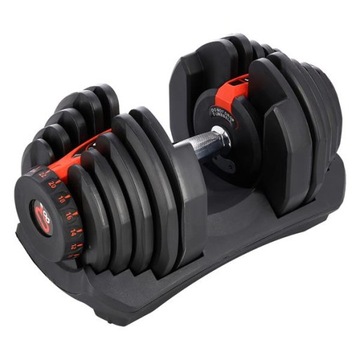 Sztangielka do ćwiczeń z regulacją obciążenia 10 talerzy SR80 37,4 kg HMS