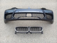 Купить Нос защита впуск воздуха решетка решётки радиатора bmw 5 g30 g31 m5 f90 151137349586, фото thumb
