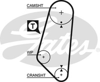 фото thumb №4, Gates набор распределительный вал+ насос seat cordoba 1.6 93-99