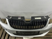 Бампер перед передний skoda octavia iii 5e0 bez отверстий + решётка радиатора Недорого, фото thumb