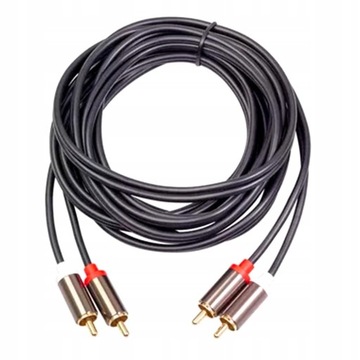 Позолоченный аудиокабель с разъемом RCA «папа-папа»
